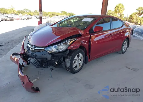 2015 Hyundai Elantra Se z USA, uszkodzony, nr VIN 5NPDH4AE1FH619343